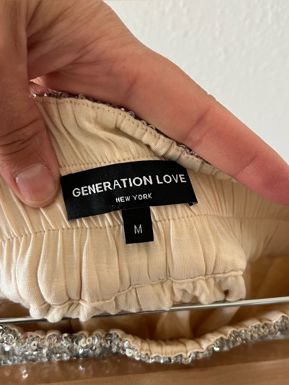 GENERATION LOVE | Sequin Serafina Open Blazer and Pull On Shorts Set | M/L - Picture 6 of 6